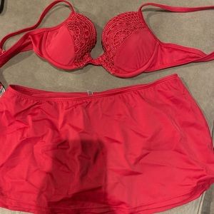 Bikini top and skirt